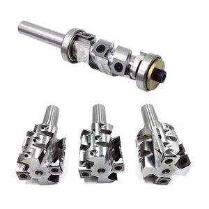 Kit de fraises universelles HSS TCT <span class=keywords><strong>pour</strong></span> le travail du bois, tiges de 1/4" et 1/2" - Embouts multi-profils <span class=keywords><strong>pour</strong></span> portes d'armoires, meubles et bricolage - Product Image 5