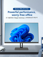 Wholesale All in One Computer 23.8 Inch Intel Core i7-10875H 8GB DDR4 256GBSSD PC Desktop Computer With Camera For business Home