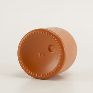 Flacone in Vetro Opale da 40ml con Tappo Spray in Legno, Finitura Opaca Arancione e Viola Rustico - Product Image 5