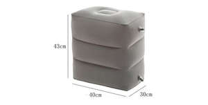 PVC <b>Inflatable</b> Travel Pillow Foot Rest Pillow Kids <b>Airplane</b> <b>Bed</b> Car Bus Adjustable Height Adult Flight Sleeping Resting Pillow - Product Image 6