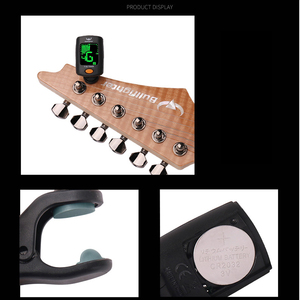 Afinador Digital <span class=keywords><strong>de</strong></span> Guitarra con Clip, Duradero, <span class=keywords><strong>de</strong></span> Plástico, con Pantalla LCD para Guitarra, Bajo, Violín, Ukelele, Modelo T-28 - Product Image 4