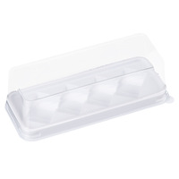 Rouleau de gâteau au taro, dessert peau de tigre, boîte blister, emballage alimentaire transparent de style japonais