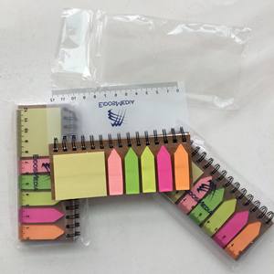 Fournitures scolaires et de bureau Marqueurs de pages au néon Onglets d'index Mémos Bloc-notes Notes autocollantes Signet étanche avec règle de 12cm - Product Image 6