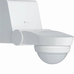 Rilevatore di Movimento a Infrarossi Hager Basic 360 Gradi IP55 10A Bianco Sensore da Parete - Product Image 1
