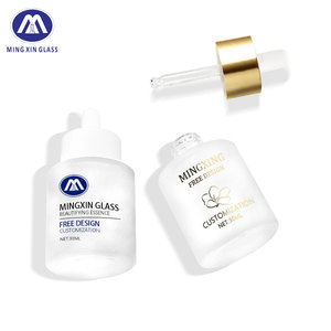 Cá nhân vòng mặt Huyết Thanh thủy tinh nặng Frosted 30ml <span class=keywords><strong>50</strong></span> <span class=keywords><strong>ml</strong></span> Huyết thanh tinh dầu thủy tinh nhỏ giọt chai Frosted - Product Image 4