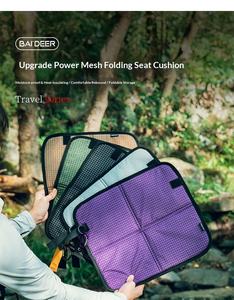 Coussin de siège pliable imperméable pour la randonnée, le pique-nique et les voyages, avec mousqueton – Vente en gros - Product Image 2