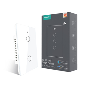 Tuya Vita Intelligente Wifi + RF 433 1/2/3/4 Gang Chiaro Della Parete Interruttore No Neutro CE ROHS FCC - Product Image 1