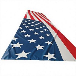 Bannière en tissu maillé PVC 918, design de drapeau national personnalisé, trous de perforation, drapeau d'affichage pour les stades, publicité extérieure - Product Image 1