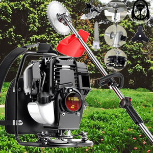 Long Pole <b>Petrol</b> Lawn Mower With Metal Hedge Trimmer Grass <b>Cutter</b> 4-Stroke Engine 40-70cm Cutting Width 35.8cc Displacement Dura - Product Image 2