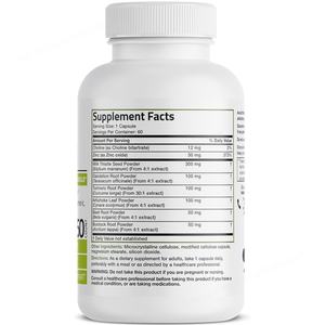 Non-OGM 60 Capsules végétariennes Nettoyage et désintoxication du foie Complément de désintoxication du foie Detox Soins de santé Suppléments - Product Image 2