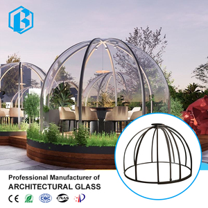 Tente de camping de luxe en plein air facile à installer, maison à bulles sphérique en aluminium transparent PC, ciel étoilé - Product Image 5