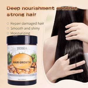 Masque capillaire à l'huile de ricin anti-chute de cheveux de la marque Jiessia en 1000 ml - Product Image 4