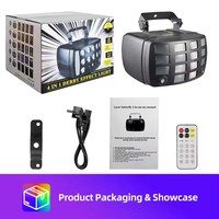 Lumière de scène à LED 30W avec télécommande, lampe laser verte, laser pour discothèque, DJ, spectacle, KTV, lumière laser