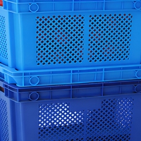 Caisse logistique en maille perforée pour murs pleins, empilable et emboîtable, en HDPE/PP, écologique, pour un stockage sécurisé