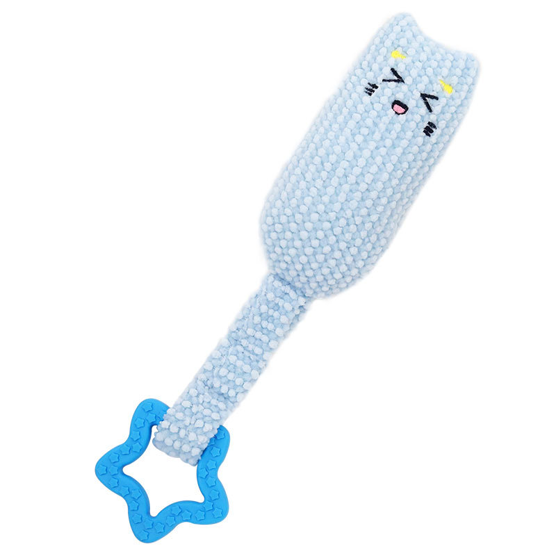 Cat-shaped blue five-pointed star