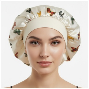 <span class=keywords><strong>Bonnet</strong></span> de nuit en satin à large bord pour femme, très extensible, pour soins capillaires, <span class=keywords><strong>bonnet</strong></span> élastique de protection des cheveux - Product Image 6