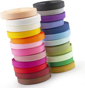 Cinta de grogrén Cinta de poliéster de color sólido para envolver regalos artesanales Cinta de grogrén para fiesta de boda - Product Image 5