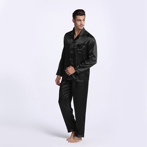 <span class=keywords><strong>Pyjama</strong></span> <span class=keywords><strong>en</strong></span> <span class=keywords><strong>soie</strong></span> démêlante pour hommes, vêtements de nuit Sexy, Style moderne, Satin doux et confortable, bonne qualité/ODM - Product Image 6