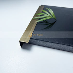 JYFMETAL M157 Contemporary Decorative L-Shaped 304 Stainless Steel <b>Corner</b> Protector <b>Trim</b> 5+ Year Warranty <b>for</b> Apartment Edge - Product Image 2