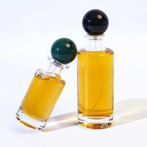 Flacon de parfum cylindrique de luxe en verre à base lourde, réutilisable, Dubaï, 30ml 50ml, flacon pulvérisateur de parfum vide avec bouchon à bille - Product Image 5