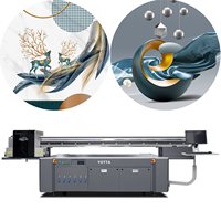 Yotta P20 UV de cama plana 2513 UV de inyección de tinta Maquinaria de impresión plana para vidrio de baldosas de cerámica