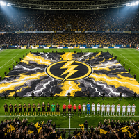 Bannière géante pour supporters de football, affichage pour matchs, bannière pour événements sportifs, impression grand format, bannière Tifo pour stade, personnalisable