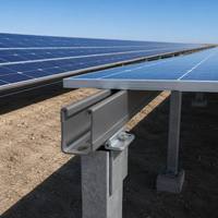 Profilé en acier en U H2 solaire Q235B 41*62*2.0/2.5 pour système de montage photovoltaïque