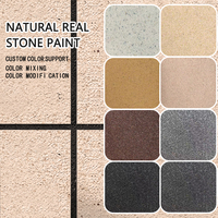 Peinture à effet marbre et granit, revêtement mural extérieur imperméable en pierre naturelle, finition liquide en pierre appliquée au pistolet pour la maison