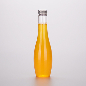 Customize 300ml 400ml <strong>500ml</strong> Transparent Long-Necked <strong>PET</strong> Plastic <strong>Bottle</strong> With Caps <strong>for</strong> Juice <strong>Water</strong> Drink Packing