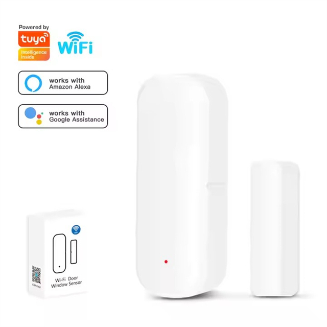 2025  Tuya Wifi Wireless Security Contact Smart Door Window Sensor Detector Compatible   Alexa Google Home