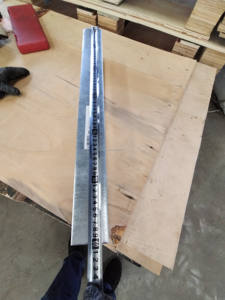 Ancrages de <span class=keywords><strong>poteau</strong></span> d'ancrage <span class=keywords><strong>en</strong></span> <span class=keywords><strong>H</strong></span> <span class=keywords><strong>en</strong></span> acier inoxydable avec revêtement pour installations extérieures fixes 121X600mm - Product Image 5