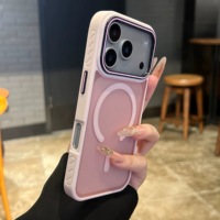 Coque Translucide Givrée pour iPhone 17 Air 16 15 14 13 Pro Max Plus avec Chargement Magnétique Sans Fil et Finition Mate