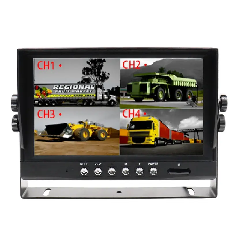 Màn Hình Chất Lượng Cao Màn Hình Lcd IPS 1024X600 9 Inch Màn Hình Màu Cho Xe Hơi Xe Ô Tô Xe Tải Rơ Moóc