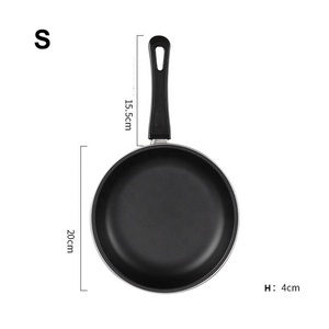 Venta al por mayor Juego <span class=keywords><strong>de</strong></span> sartenes Ollas y sartenes <span class=keywords><strong>de</strong></span> cocina <span class=keywords><strong>de</strong></span> <span class=keywords><strong>hierro</strong></span> <span class=keywords><strong>de</strong></span> alta calidad 20cm 24cm 28cm Negro Antiadherente <span class=keywords><strong>Hierro</strong></span> fundido 3PCs Sartenes - Product Image 3