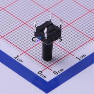 TS-1095-A15B3-D1 Tactile Switch Through hole Component (THT)-4P,6x6mm Switch Single Pole Single Throw Round Button 2.5N 6mm - Product Image 2