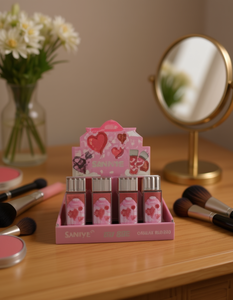 Poudre de blush Saniye R1280, haute pigmentation, fini scintillant, teinte claire, maquillage pour le visage, taille standard - Product Image 2