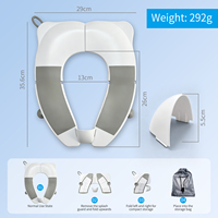 Siège de toilette pliable Gaixie avec protection anti-éclaboussures et antidérapante pour l'apprentissage de la propreté des enfants et des tout-petits, portable