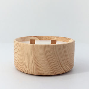 Portavelas de cerámica de grano de madera de nuevo diseño TC57, tarro de porcelana perfumada, múltiples mechas para decoración del hogar para un uso cortés - Product Image 1