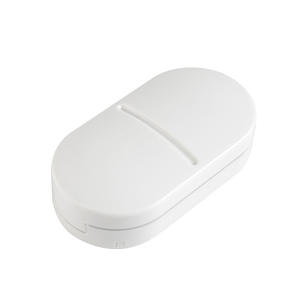 Mini coupe-tablette domestique portable répartiteurs et broyeurs de pilules un à deux avec étui de rangement en ABS - Product Image 1