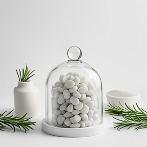 Çin fabrika toptan handhandtemizle <span class=keywords><strong>Dome</strong></span> toz geçirmez çiçek kek ekran kapağı cam kavanoz mum kapağı - Product Image 2