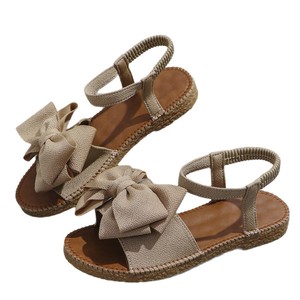 Sandalias planas vienen en muchos colores, novedad de verano 2025, sandalias de una línea con lazos, prendas de vestir de moda, Sandalias planas dulces - Product Image 6