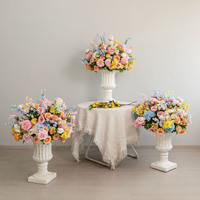 Arche de fleurs artificielles vibrantes pour mariage, ensemble de fleurs pour décoration de mariage romantique, fabriqué en Chine avec une haute qualité