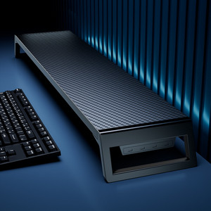 Desktop Computer <b>Riser</b> Stand Monitor Support Gaming <b>Desk</b> Base Office Storage Rack Rectangle Standing Type 1 Layer - Product Image 2