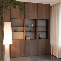 Présentoir de rangement pour armoire à double porte Une porte Style ancien pour le coin de la maison Présentoir texturé accessible en ligne Armoires de Chine