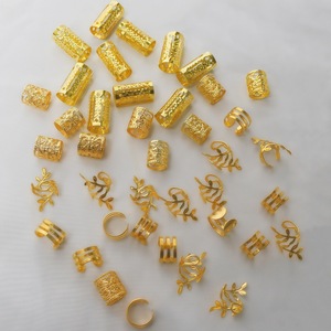 40 piezas TEUM para <span class=keywords><strong>SHEIN</strong></span> DIY peluca Dreadlock accesorios anillos <span class=keywords><strong>de</strong></span> hierro extensiones <span class=keywords><strong>de</strong></span> cabello hueco en aleación estilo europeo y americano - Product Image 3