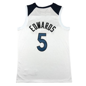 2026 Minnesota 5 pour hommes #   Anthony Edwards # Maillot de basket-ball respirant sans manches 3 Jaden <span class=keywords><strong>McDaniels</strong></span>, uniforme de jeu cousu pour les fans - Product Image 2