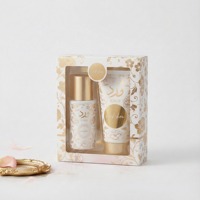 Lait corporel 75 ml + Vaporisateur corporel 75 ml, senteur florale boisée, parfum arabe, lotion parfumée longue durée, parfums arabes, coffrets cadeaux
