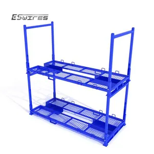 Stackable Collapsible Logistic Industry Steel Metal Shipping Motorcycle Pallets