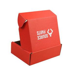 <span class=keywords><strong>Vente</strong></span> flash - Boîte d'expédition en carton ondulé personnalisée avec logo privé, couleur rouge - Product Image 3