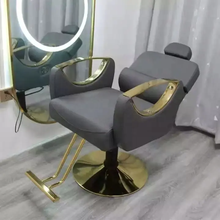 スタイリスト売れ筋サロン家具理髪椅子調節可能なゴールデン理髪椅子美容サロン工場